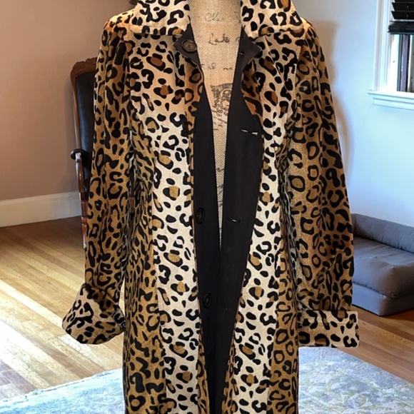 Dennis Basso reversible Leopard raincoat - Picture 2 of 9
